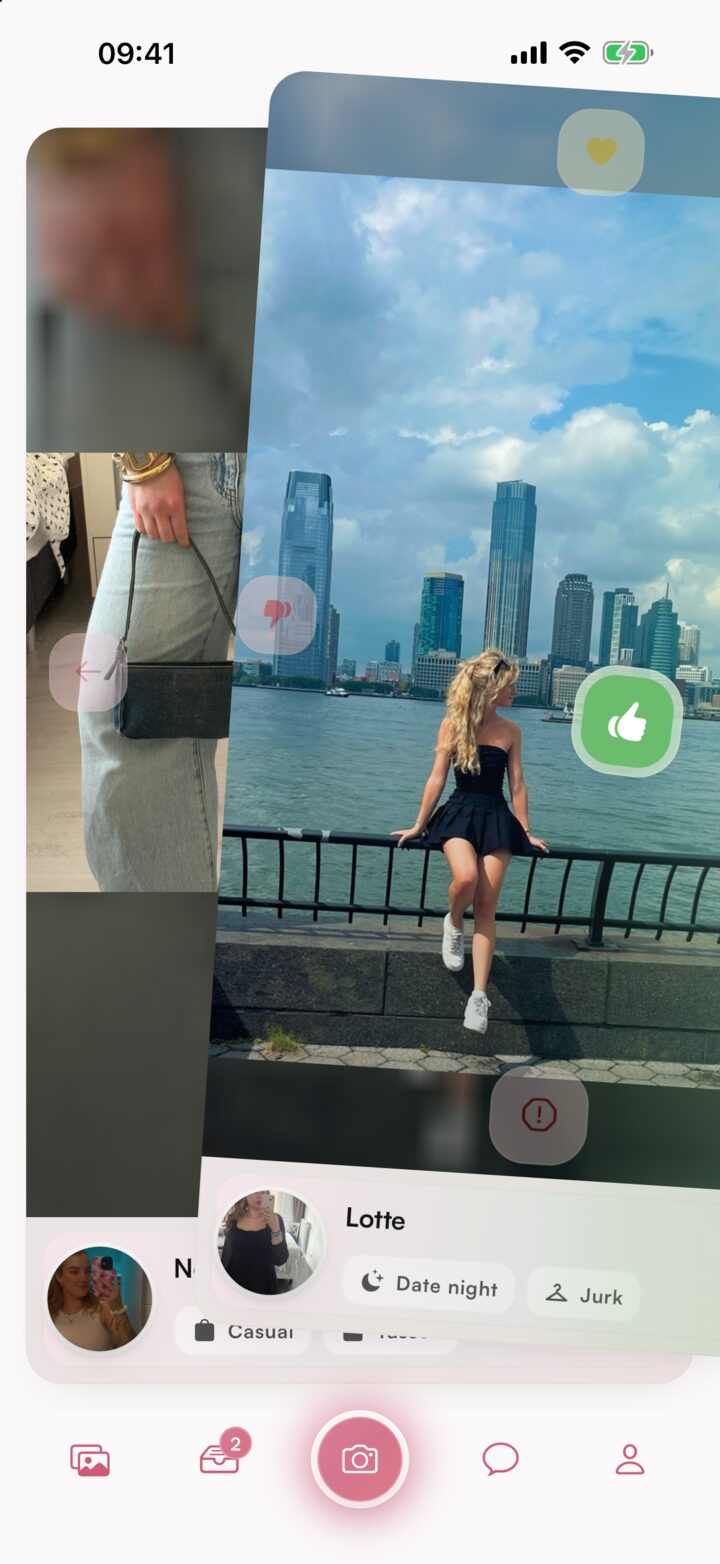 DripSnap swipe screen preview